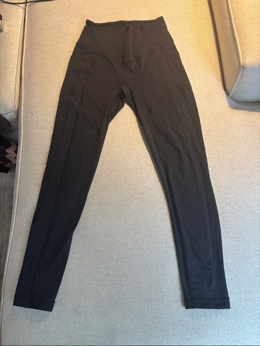 Lulu lemon High-Waist Black Active Leggings size 6